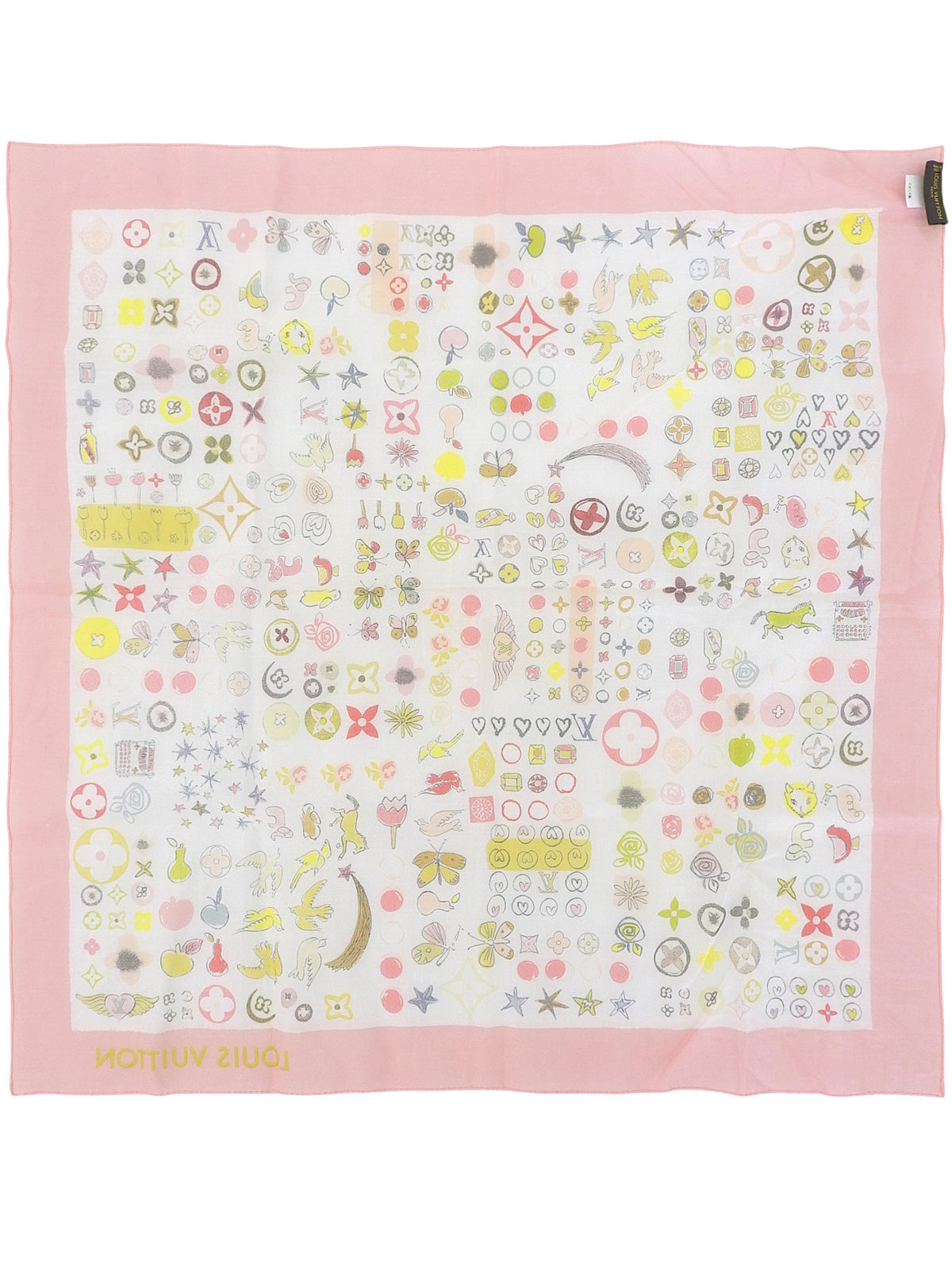 Design Pattern Scarf Pink