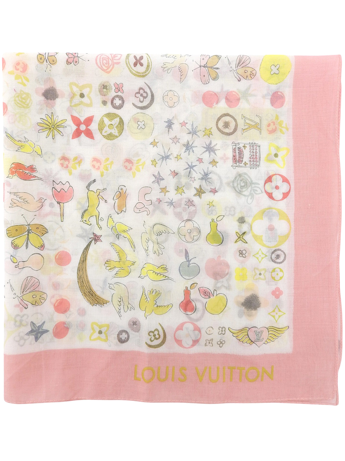 Design Pattern Scarf Pink