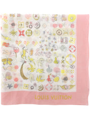 Design Pattern Scarf Pink