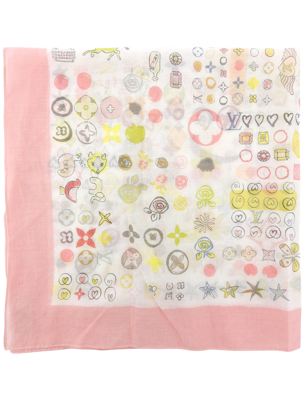 Design Pattern Scarf Pink