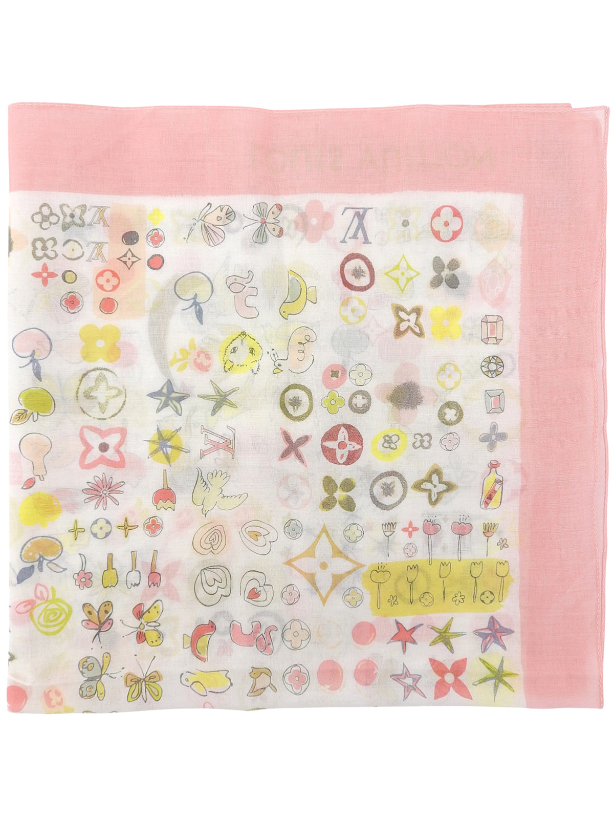 Design Pattern Scarf Pink