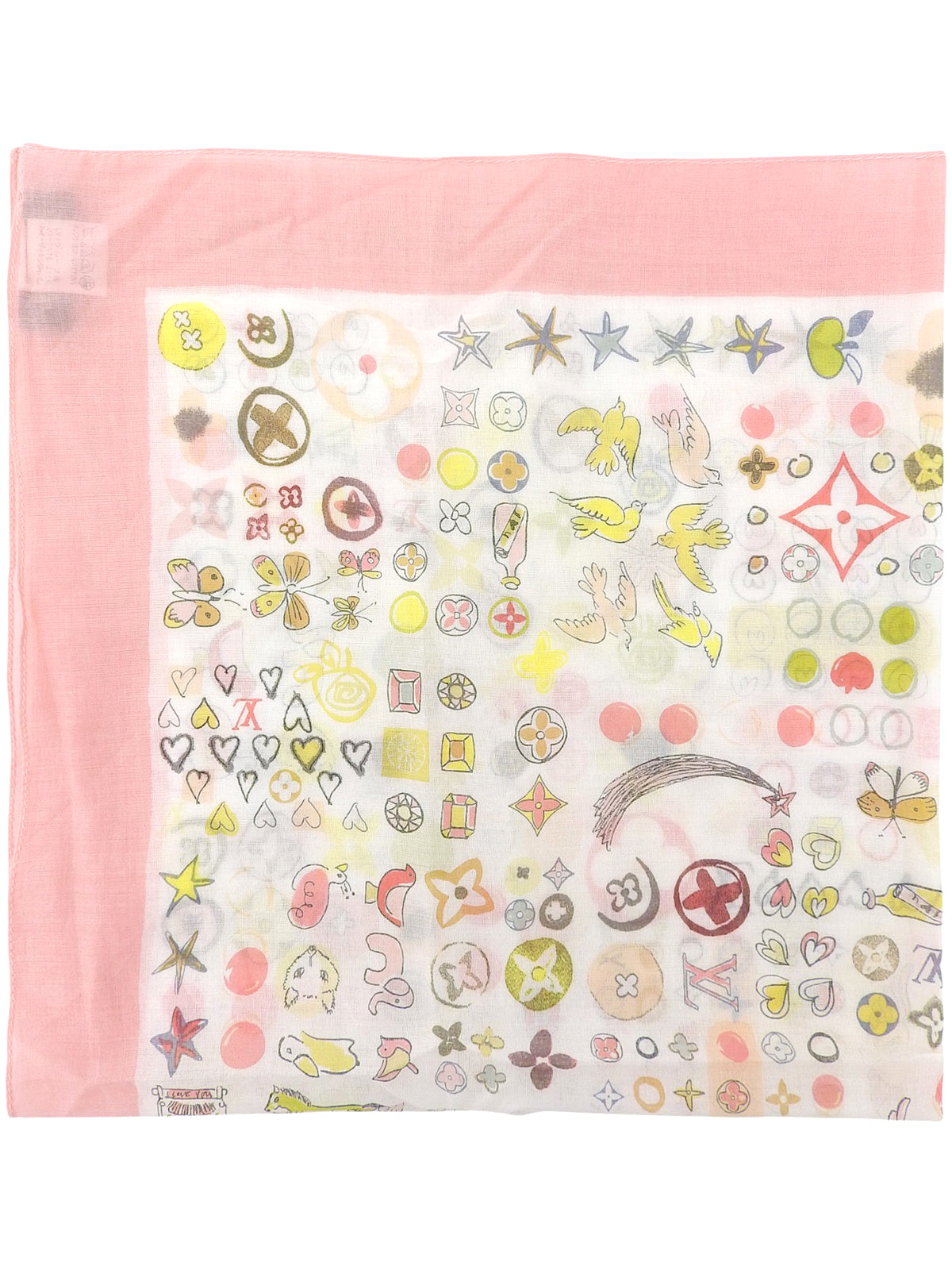 Design Pattern Scarf Pink