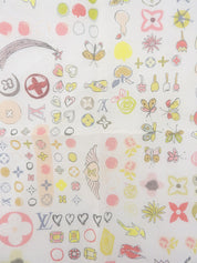 Design Pattern Scarf Pink