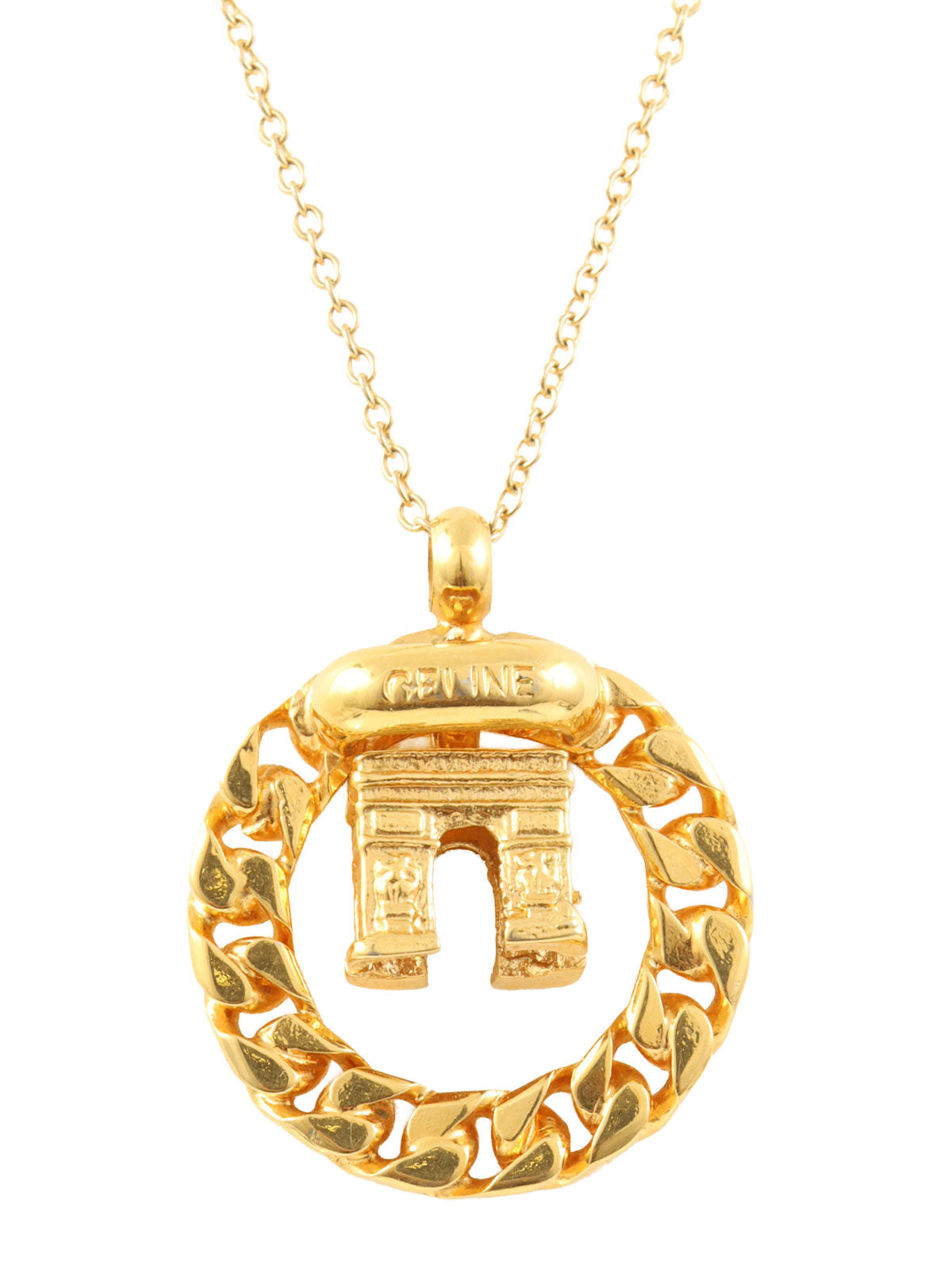 アルクドゥトリオンフモチーフネックレス ゴールド