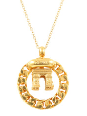 アルクドゥトリオンフモチーフネックレス ゴールド