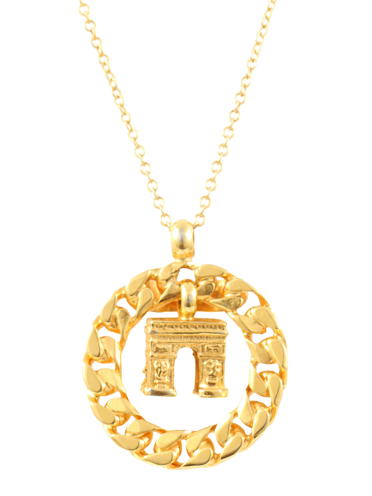 アルクドゥトリオンフモチーフネックレス ゴールド