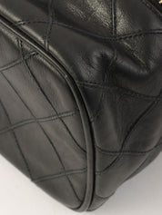 1985~1990年頃製 ビコローレステッチCCマークチャーム2wayバニティバッグ ブラック