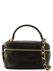 1985~1990年頃製 ビコローレステッチCCマークチャーム2wayバニティバッグ ブラック