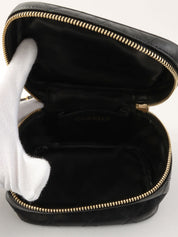 1985~1990年頃製 ビコローレステッチCCマークチャーム2wayバニティバッグ ブラック