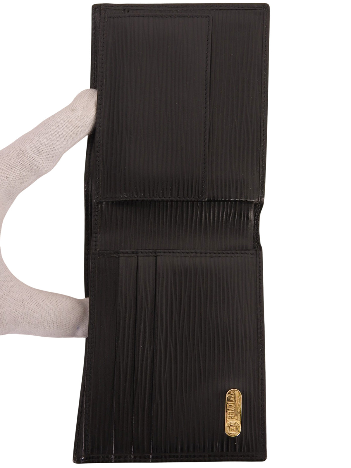 FFロゴプレートウォレット ブラック