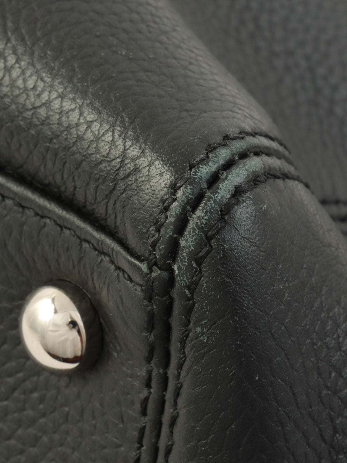 2013年頃製 キャビアスキンCCターンロックトートバッグ ブラック