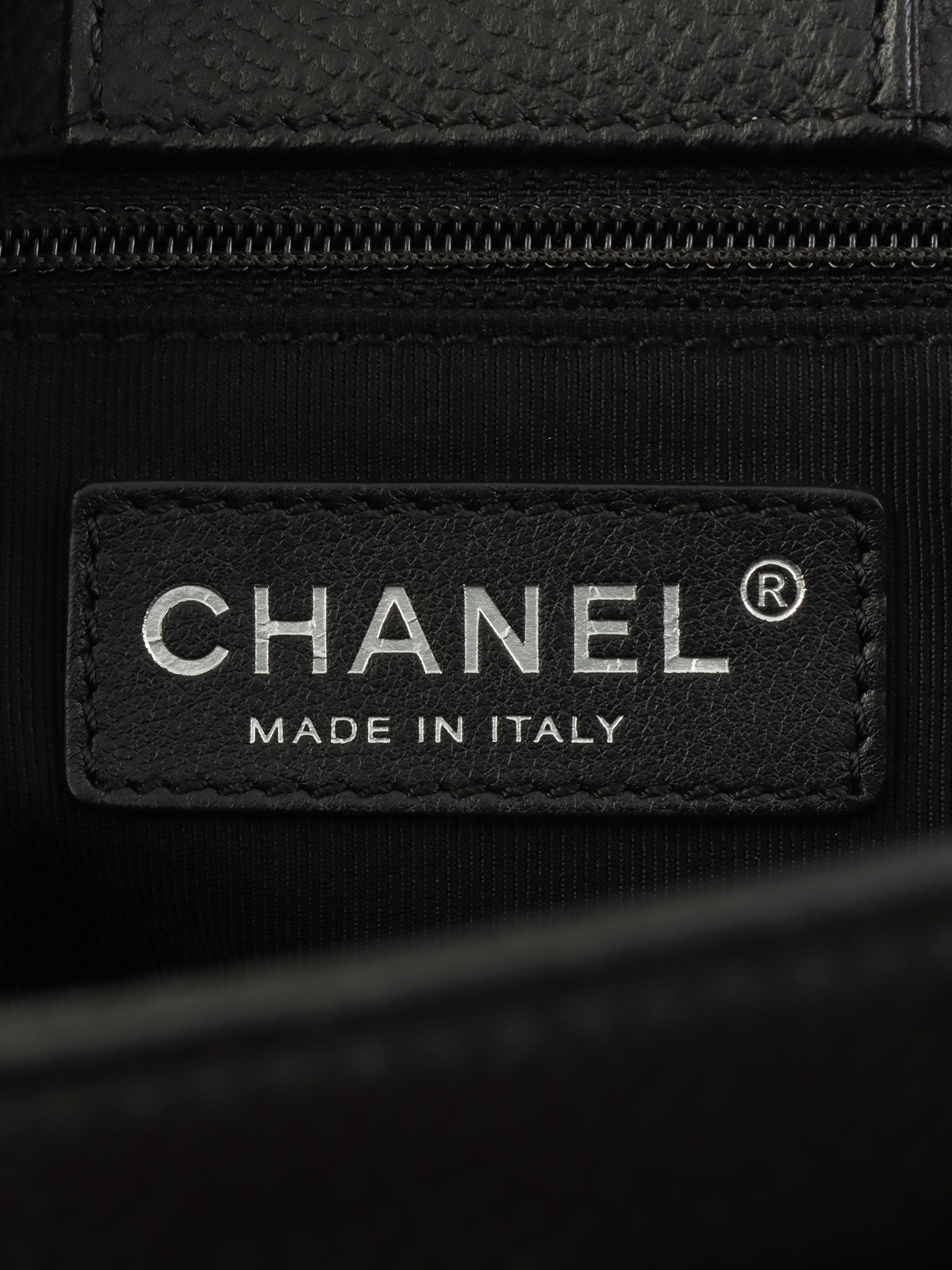 2013年頃製 キャビアスキンCCターンロックトートバッグ ブラック