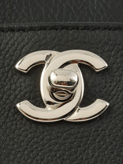 2013年頃製 キャビアスキンCCターンロックトートバッグ ブラック