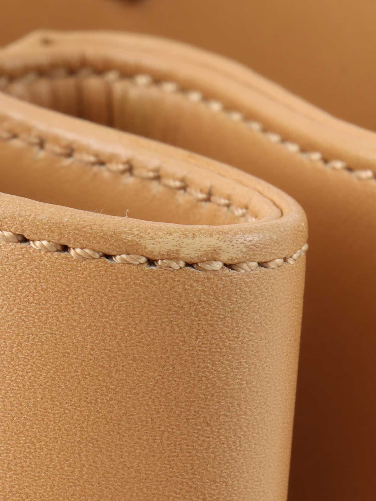 トロッターパターンハンドバッグ カーキ/ベージュ