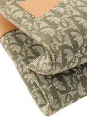 トロッターパターンハンドバッグ カーキ/ベージュ