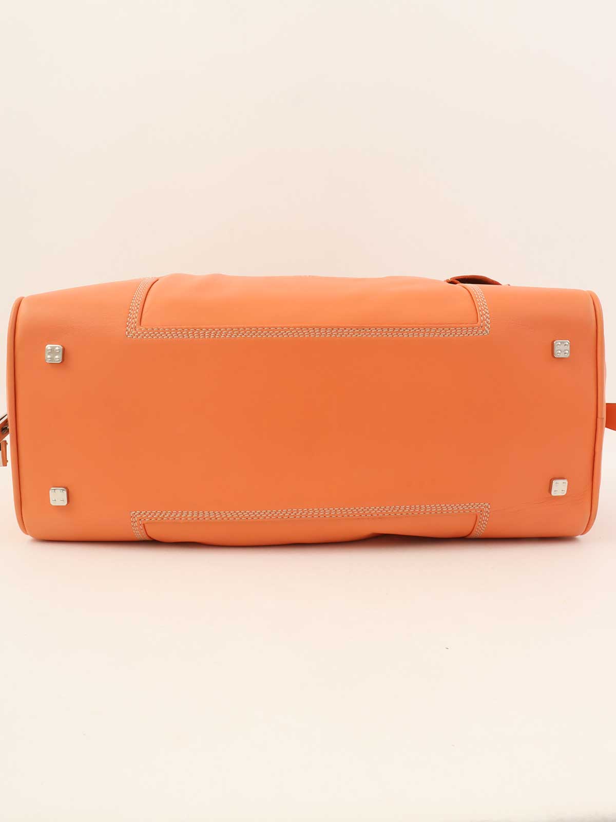 ナッパレザーアナグラムアマソナハンドバッグ　オレンジ