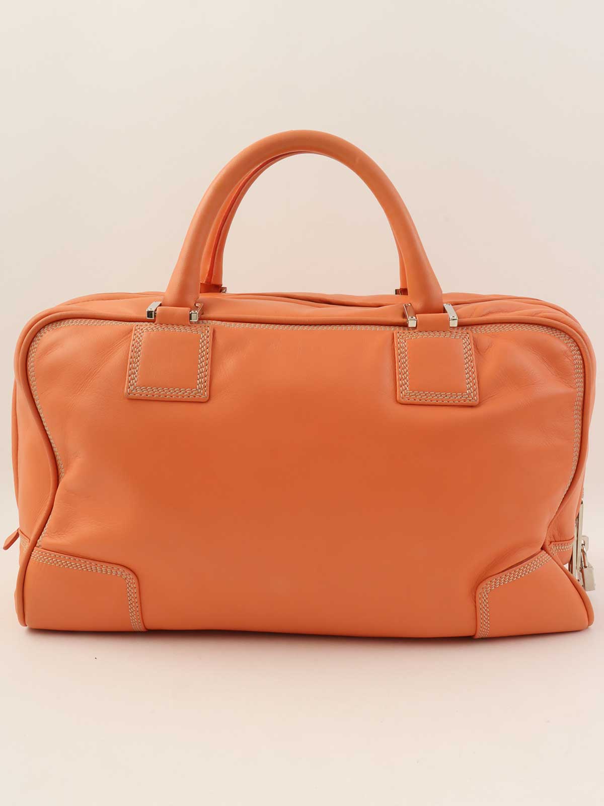 ナッパレザーアナグラムアマソナハンドバッグ　オレンジ