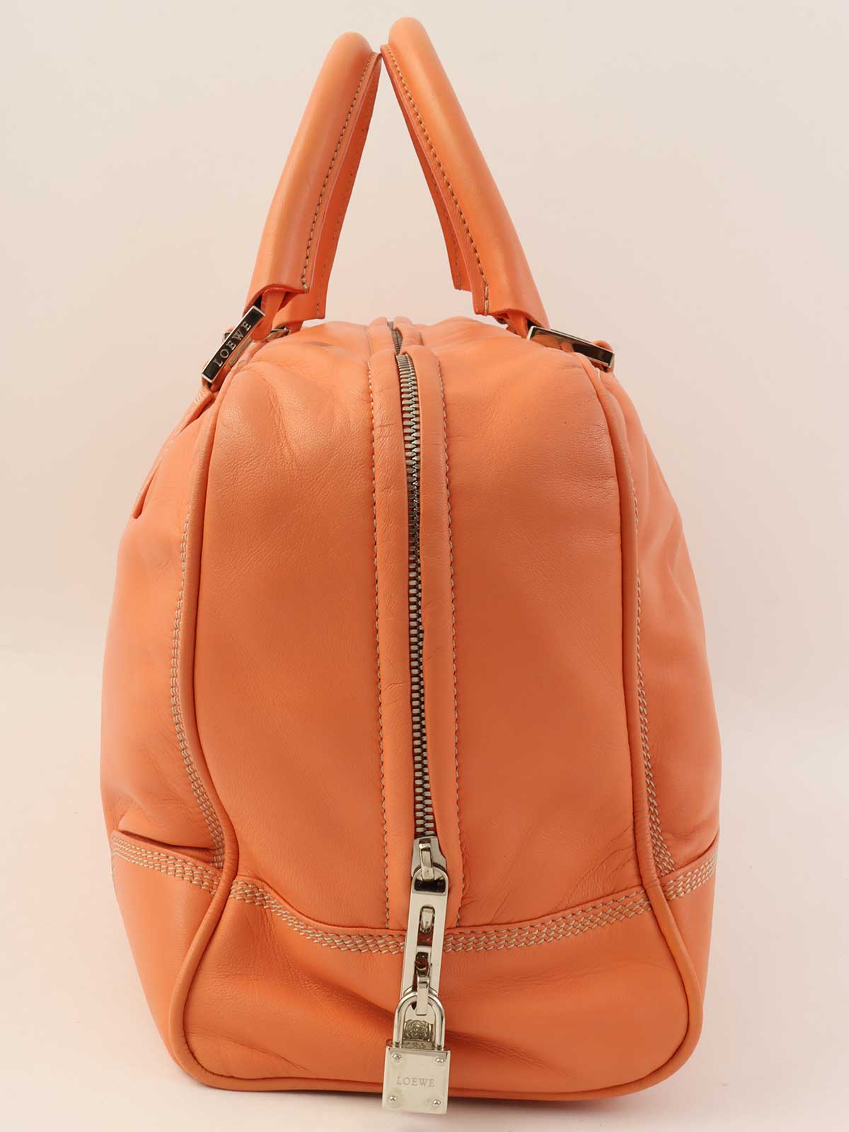 ナッパレザーアナグラムアマソナハンドバッグ オレンジ