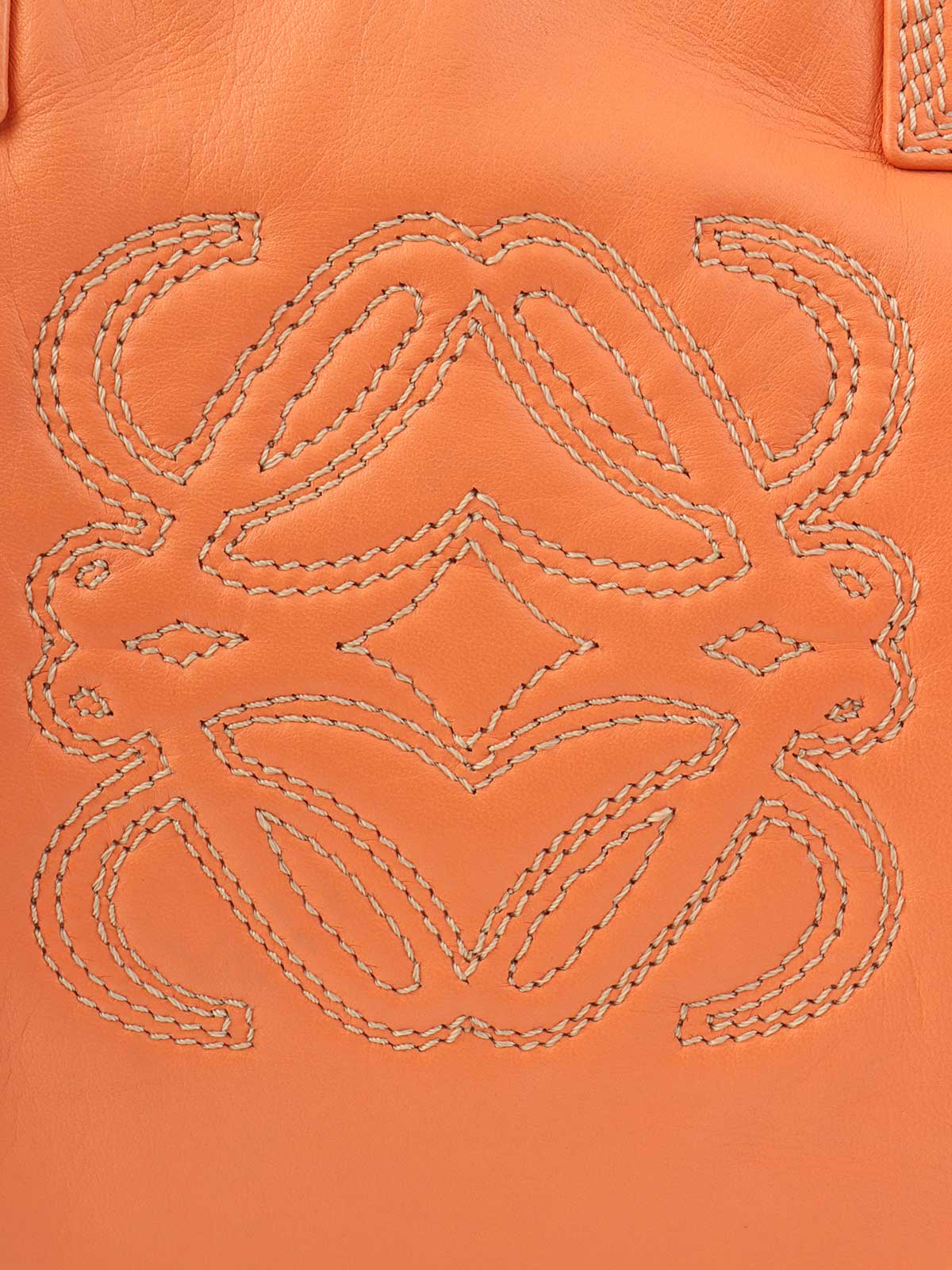 ナッパレザーアナグラムアマソナハンドバッグ　オレンジ