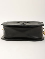 Circa 1990 CC Mark Stitch Tassel Chain Shoulder Bag Black