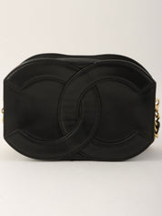 1990年頃 CCマークステッチタッセルチェーンショルダーバッグ ブラック