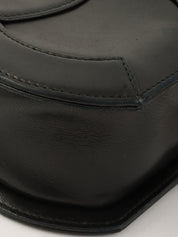 Circa 1990 CC Mark Stitch Tassel Chain Shoulder Bag Black