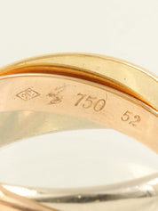 18Kトリニティリング イエローゴールド/ピンクゴールド/ホワイトゴールド