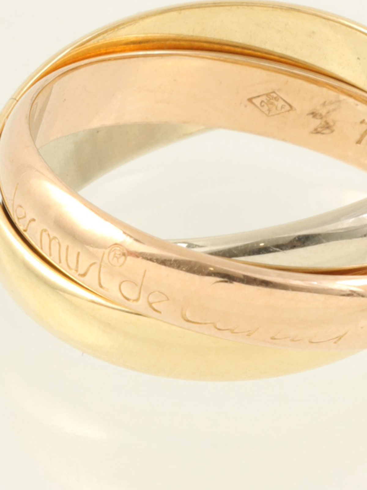 18Kトリニティリング イエローゴールド/ピンクゴールド/ホワイトゴールド