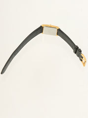 レクタンギュラーウォッチ ゴールド/ブラック