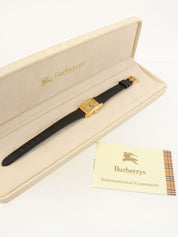 レクタンギュラーウォッチ ゴールド/ブラック