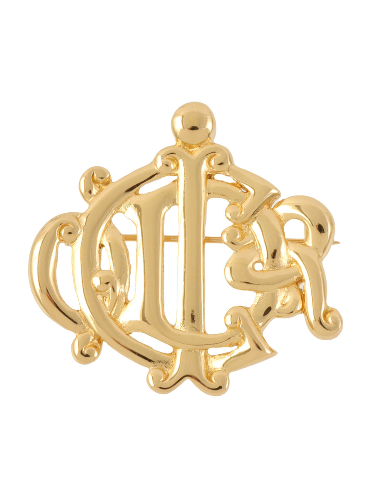 エンブレムロゴブローチ ゴールド