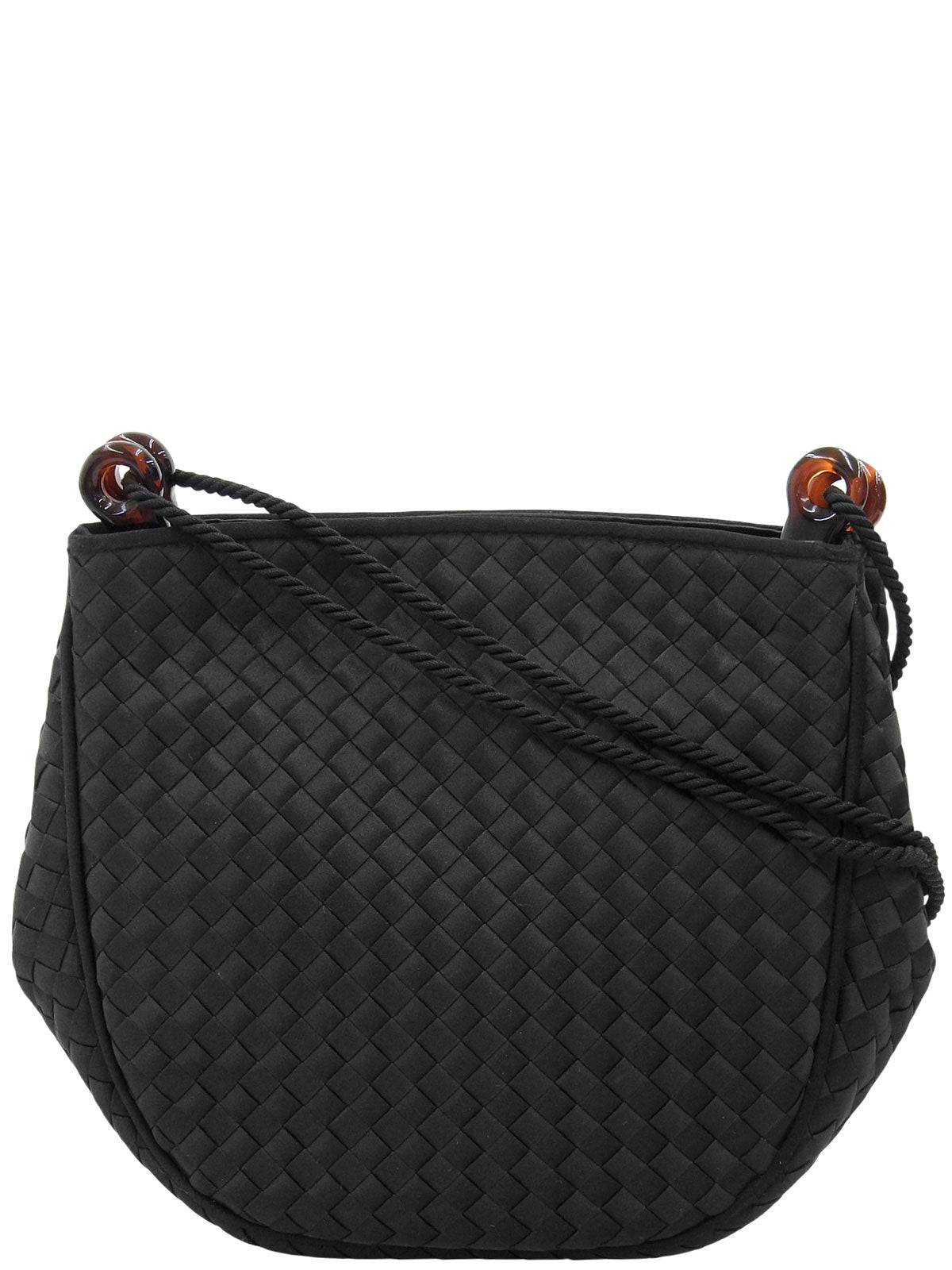 イントレチャートショルダーバッグ　ブラック