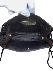 イントレチャートショルダーバッグ ブラック