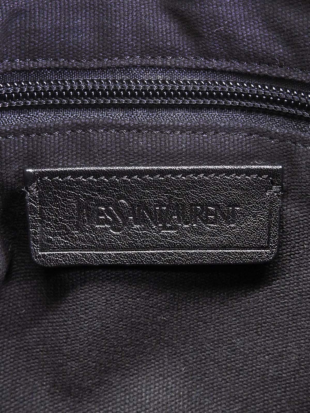 Y logo design shoulder bag, black