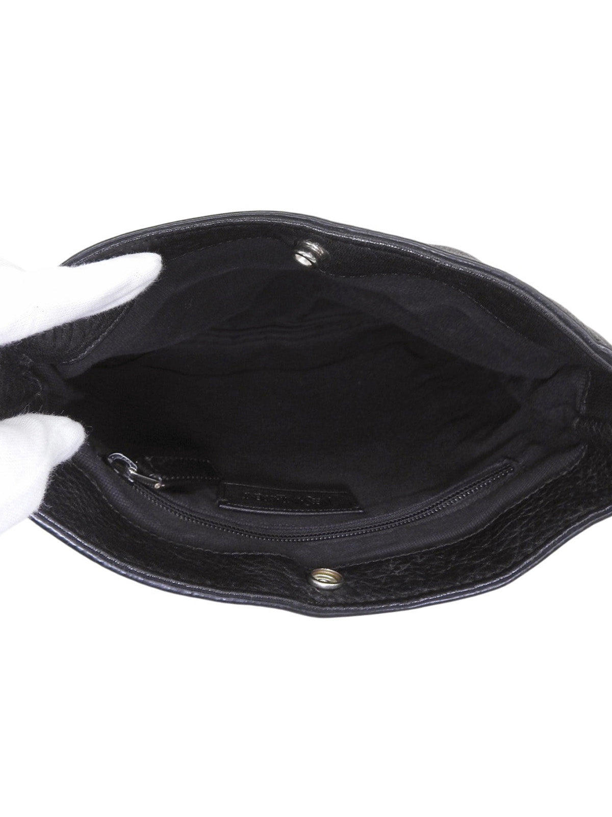 Y logo design shoulder bag, black