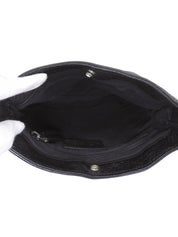 Y logo design shoulder bag, black