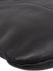 Y 字形图案单肩包，黑色