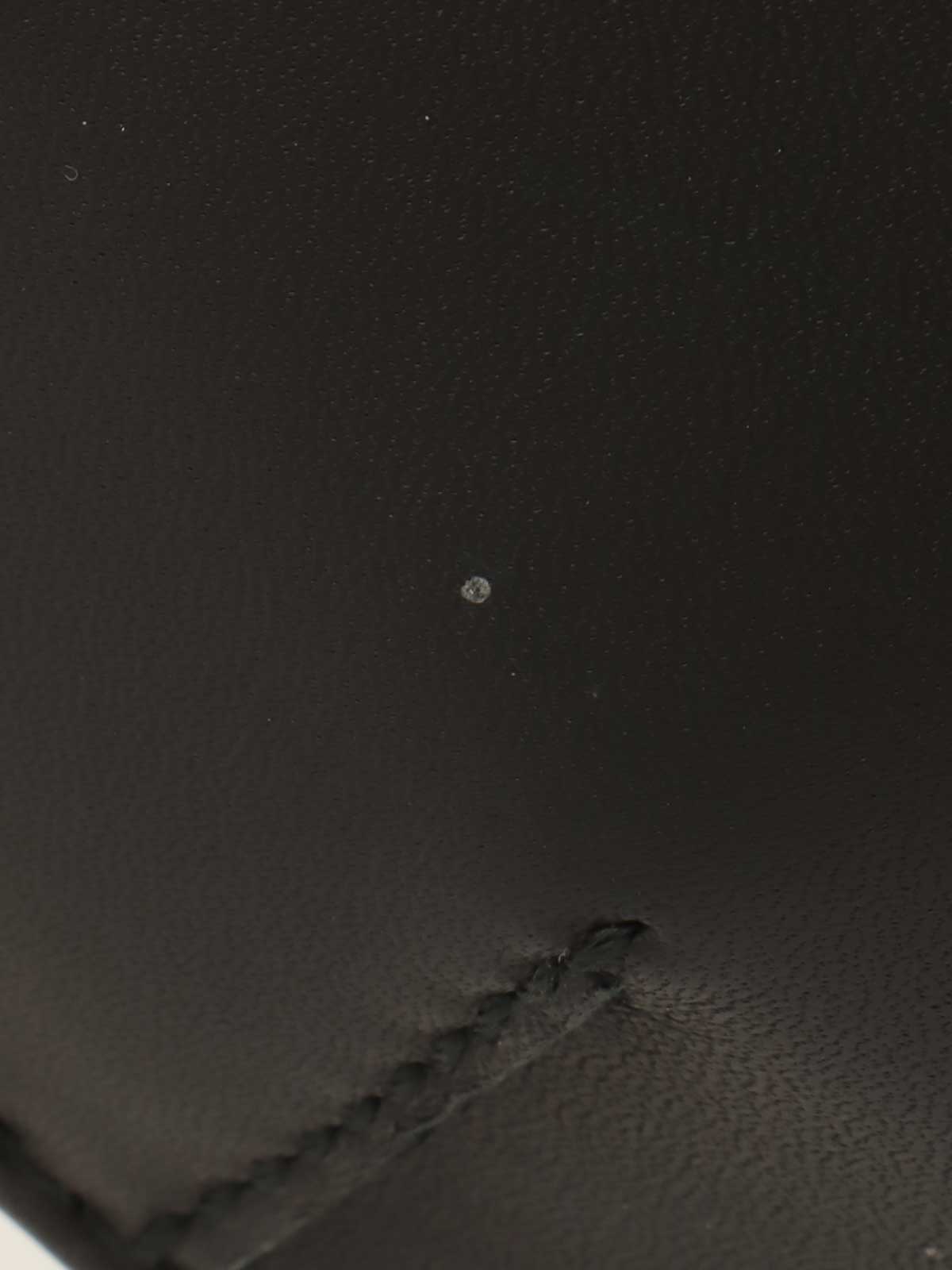 ロゴウッドクラスプワンショルダーバッグ　ブラック