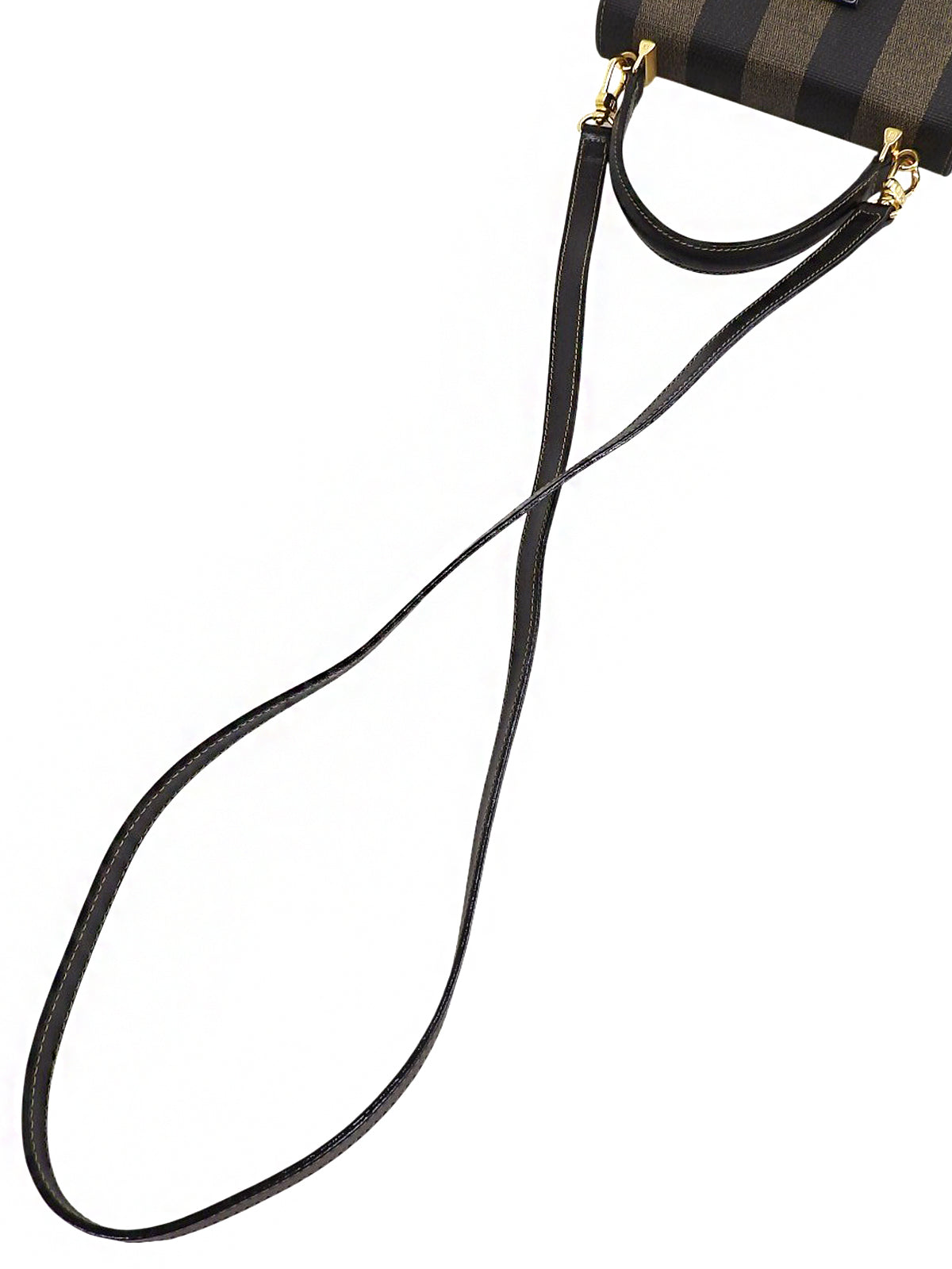 ペカンパターン2wayバッグ ブラウン/ブラック