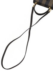 ペカンパターン2wayバッグ ブラウン/ブラック