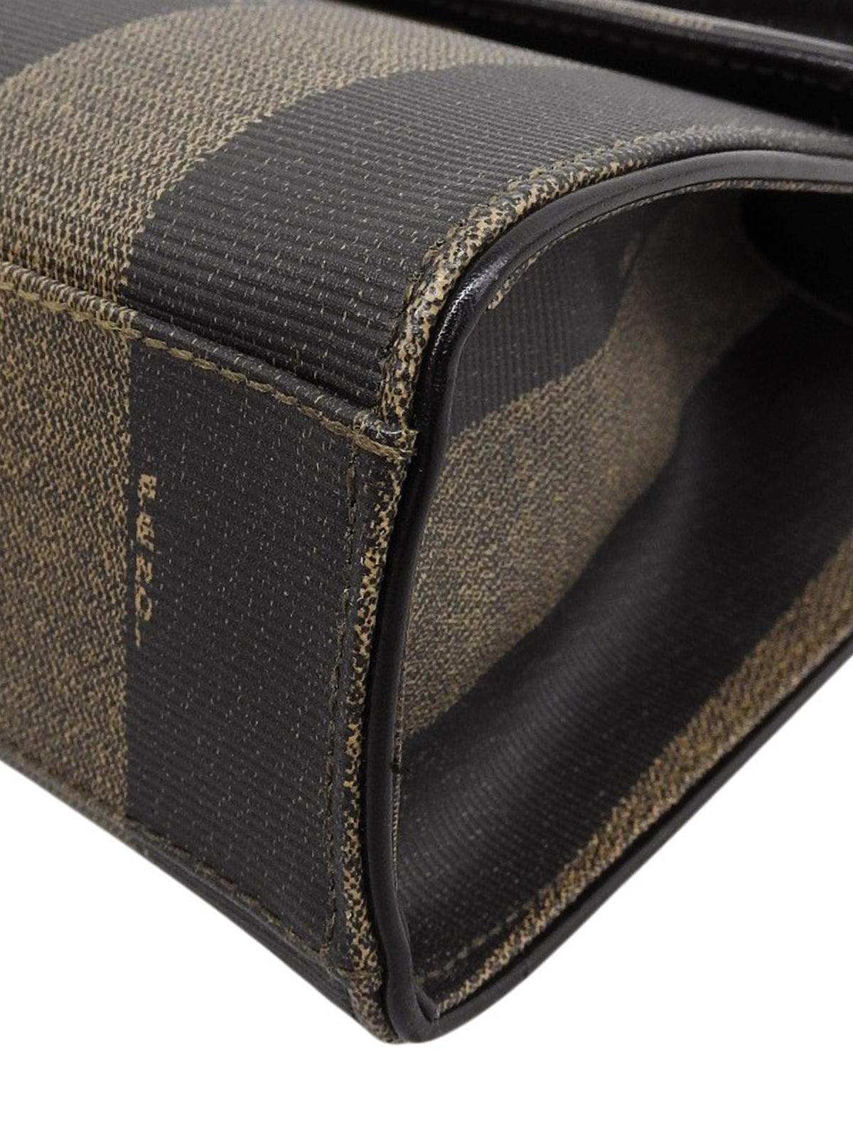 ペカンパターン2wayバッグ ブラウン/ブラック