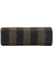 ペカンパターン2wayバッグ ブラウン/ブラック