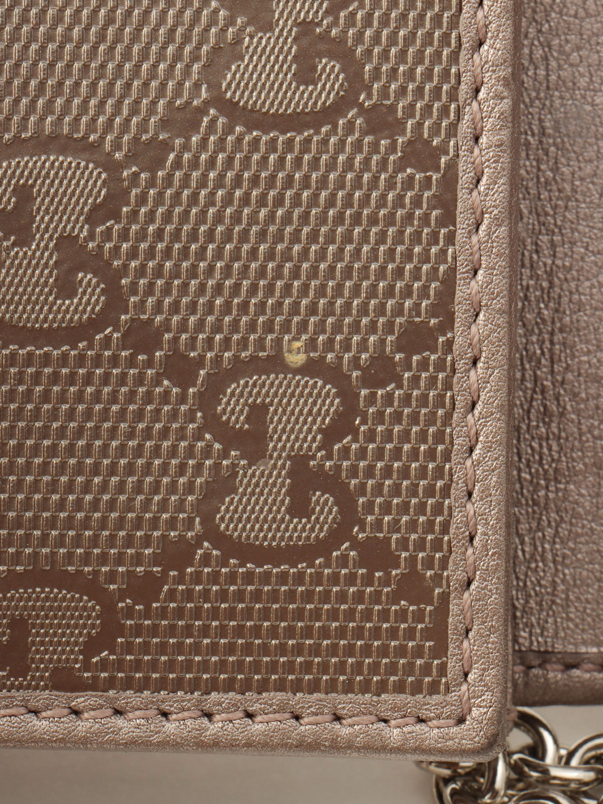 GGインプリメチェーンウォレットショルダー シルバー