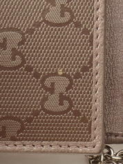 GGインプリメチェーンウォレットショルダー シルバー