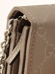 GGインプリメチェーンウォレットショルダー シルバー