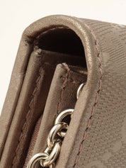 GGインプリメチェーンウォレットショルダー シルバー