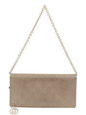 GGインプリメチェーンウォレットショルダー シルバー