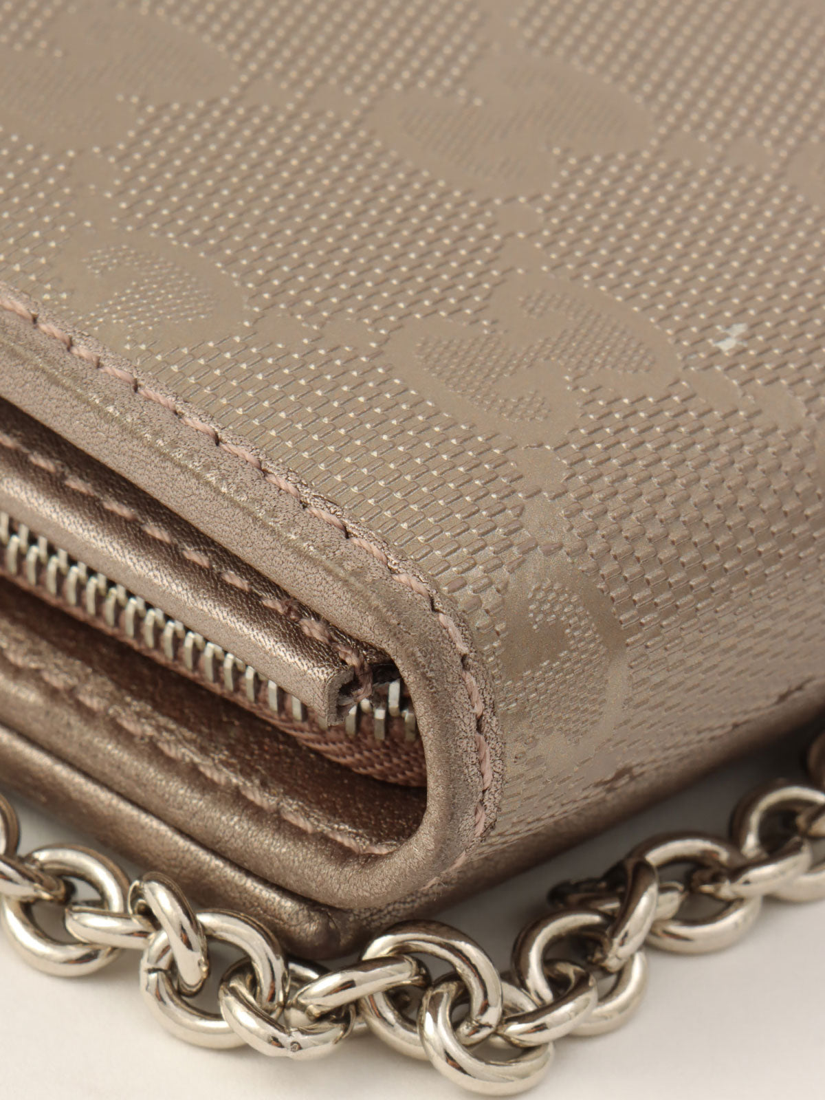 GGインプリメチェーンウォレットショルダー シルバー