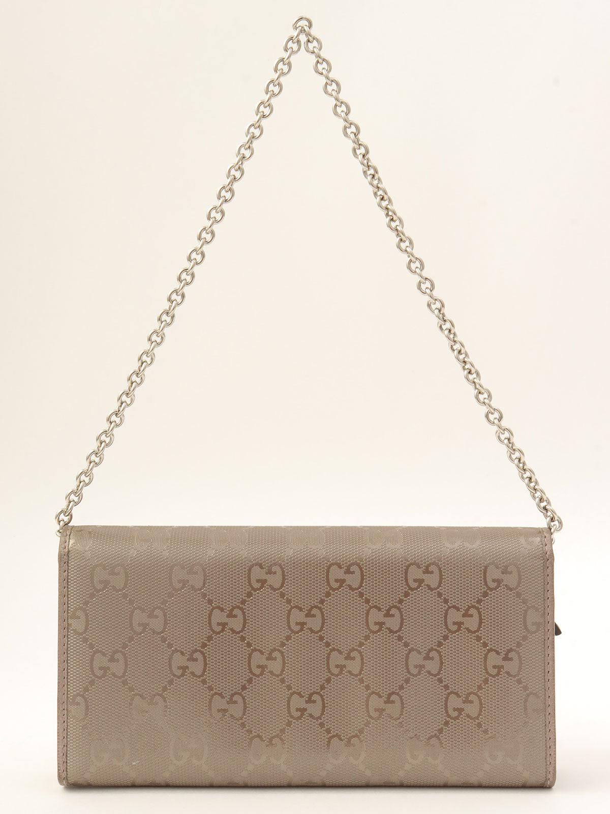 GGインプリメチェーンウォレットショルダー シルバー