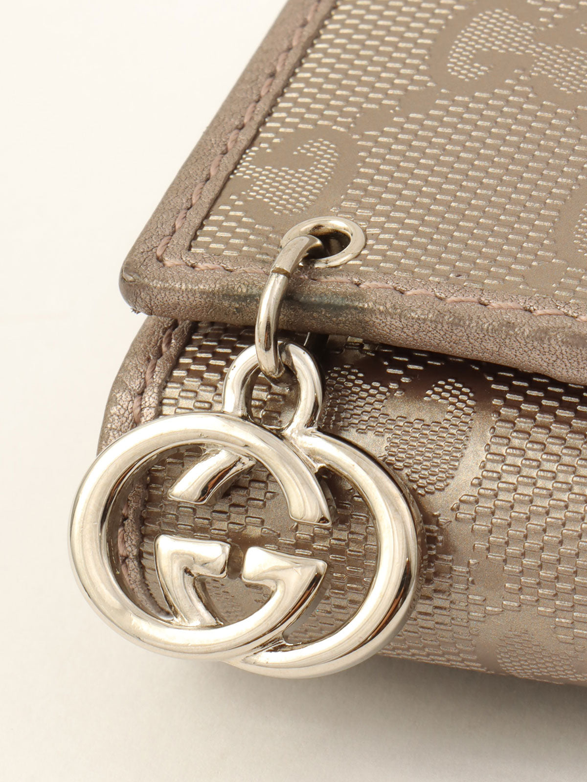 GGインプリメチェーンウォレットショルダー シルバー